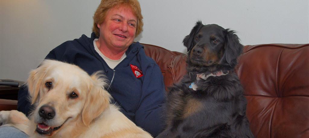 Dayle S. with Tannin (Hamilton 18-056TD) and Sadie (15-157)