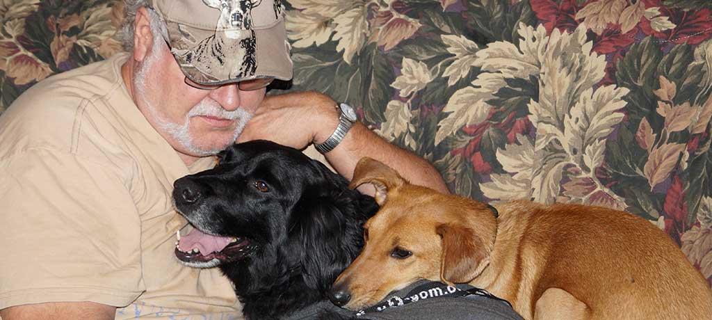 Scott with dogs