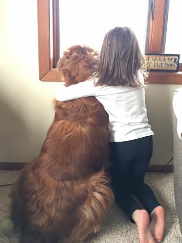 Blue sharing secrets with her girl