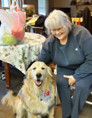 Henry with his forever mom, Ginny.
