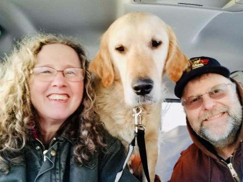 On our way to pick and cut our Christmas tree!