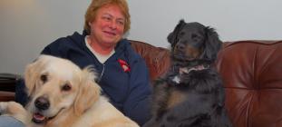 Dayle S. with Tannin (Hamilton 18-056TD) and Sadie (15-157)